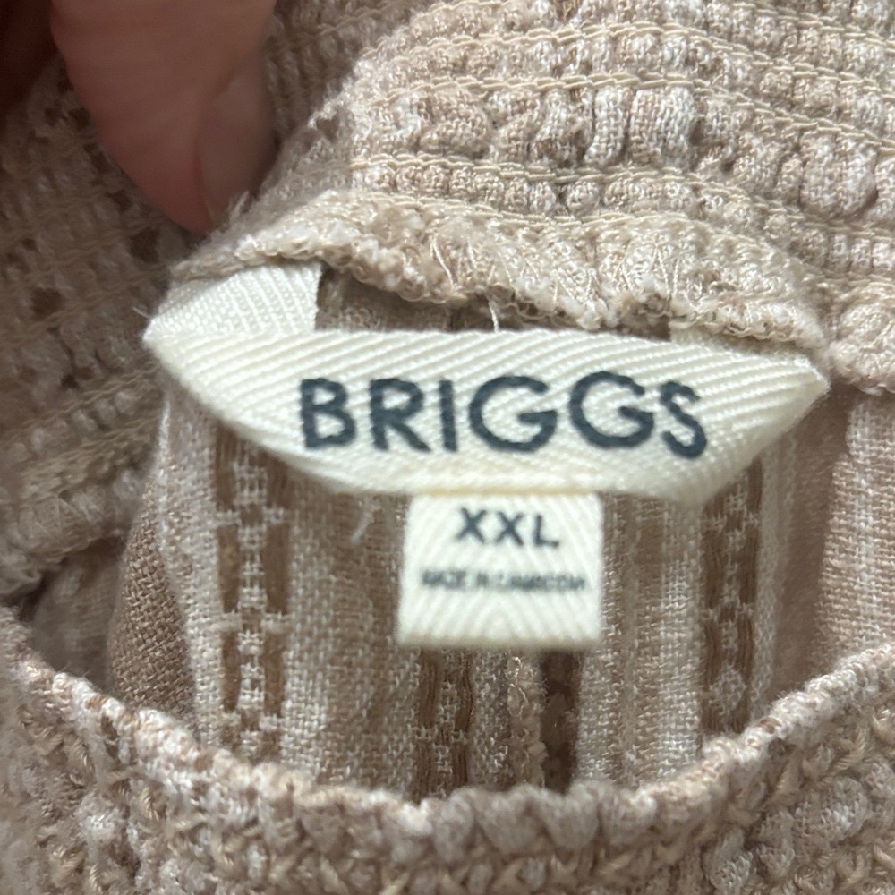 Briggs New York Women's Linen Blend Pull-On Pants – Tan, Size XXL, Relaxed. NWT - Picture 5 of 15